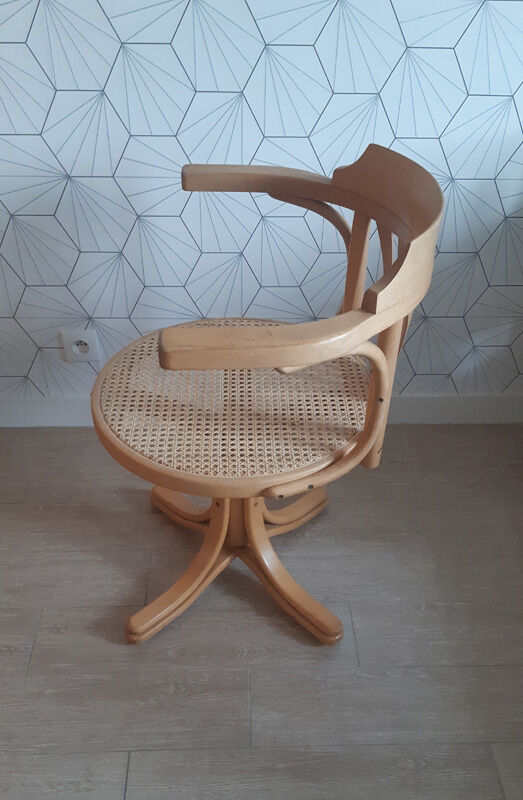 Fauteuil de bureau pivotant ZPM Radomsko - années 50.