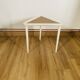 table basse tripode blanche et bois Arthur Umanoff