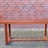 Banc à lattes scandinaves, teck 1970