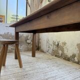 Walnut farmhouse table 2.10m from the 50s