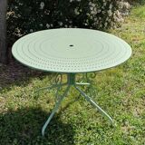 Table de jardin en fer forgé
