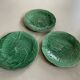 Set of 3 old Gien plates