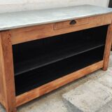 Oak counter top zinc bar bistro estaminet