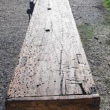 Old Wood Workbench, 1 Drawer and Shelf