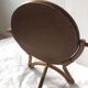 Vintage rattan mirror on stand 27x34cm