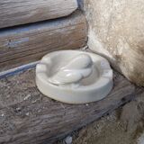 Ashtray dizz beige bird decoration