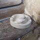 Ashtray dizz beige bird decoration
