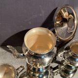 Tea set coffee Louis XV silver metal coffee maker teapot sugar pot milk pot