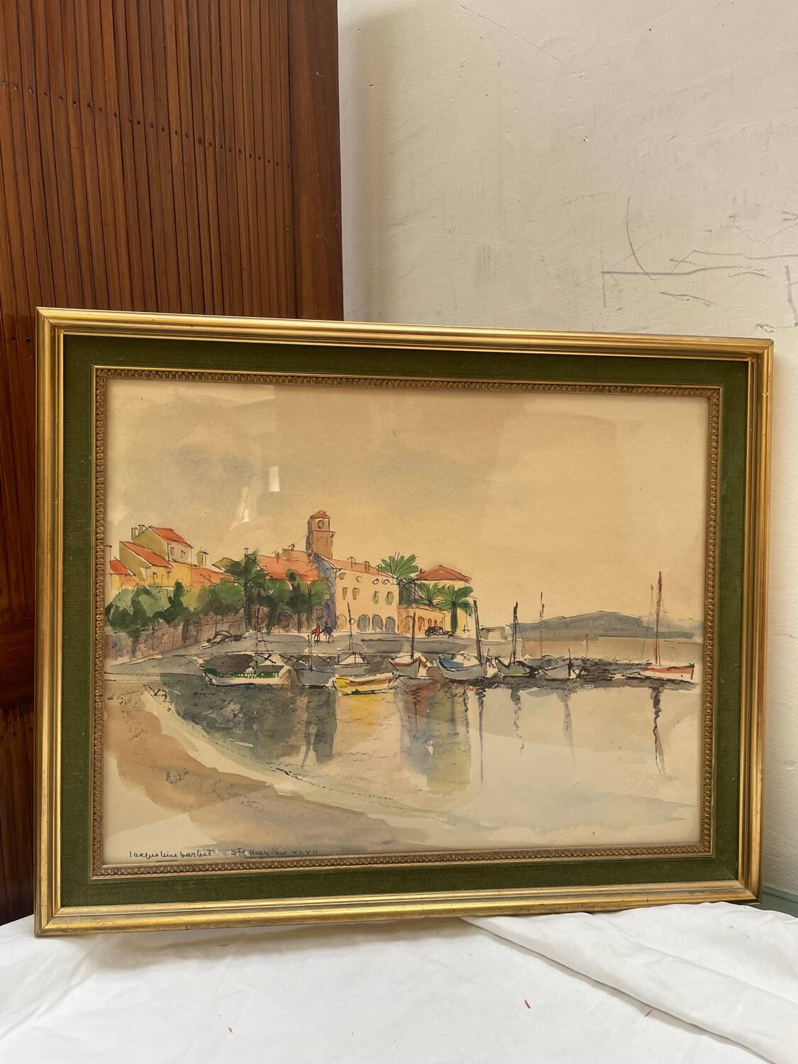 watercolour from the 1930s by Jacqueline Barbet
