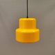 Mini poker hanging lamp in beautiful original sunny yellow color, designed by Jo Hammerborg 1977
