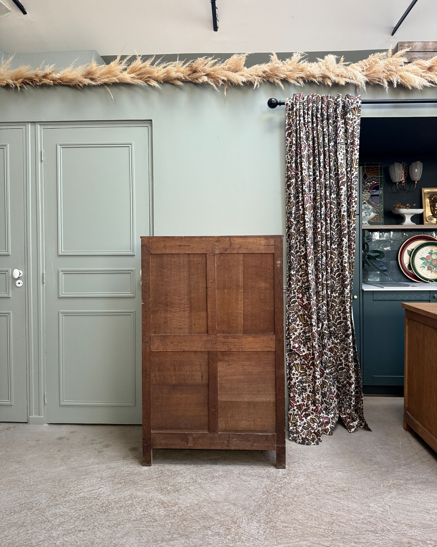 Large Art Deco oak chest of drawers (renovated)