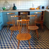 Suite 6 chairs Baumann menuet