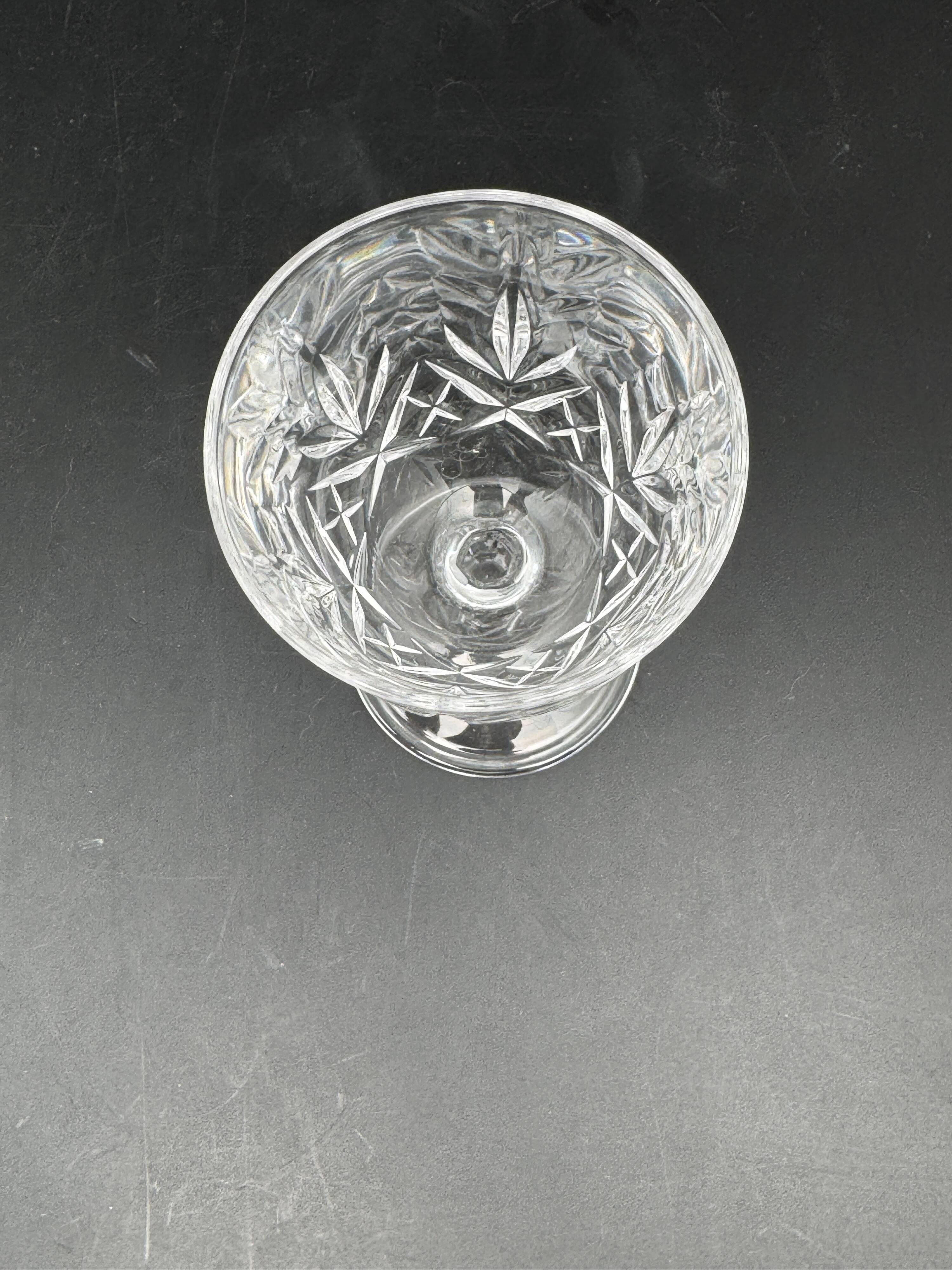 Crystal stemmed glasses