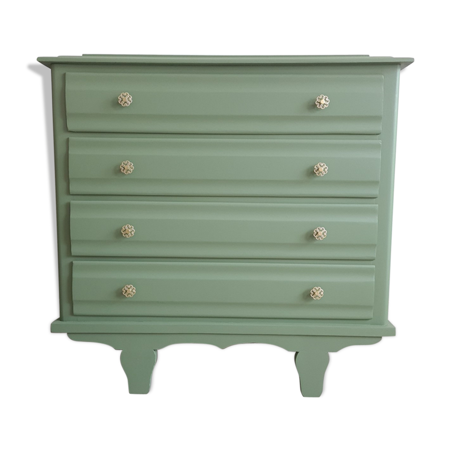 Green art deco dresser