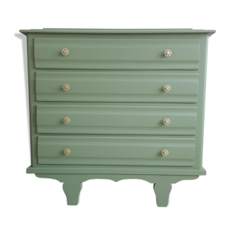 Commode art déco verte