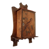 Antique wall cabinet folk art
