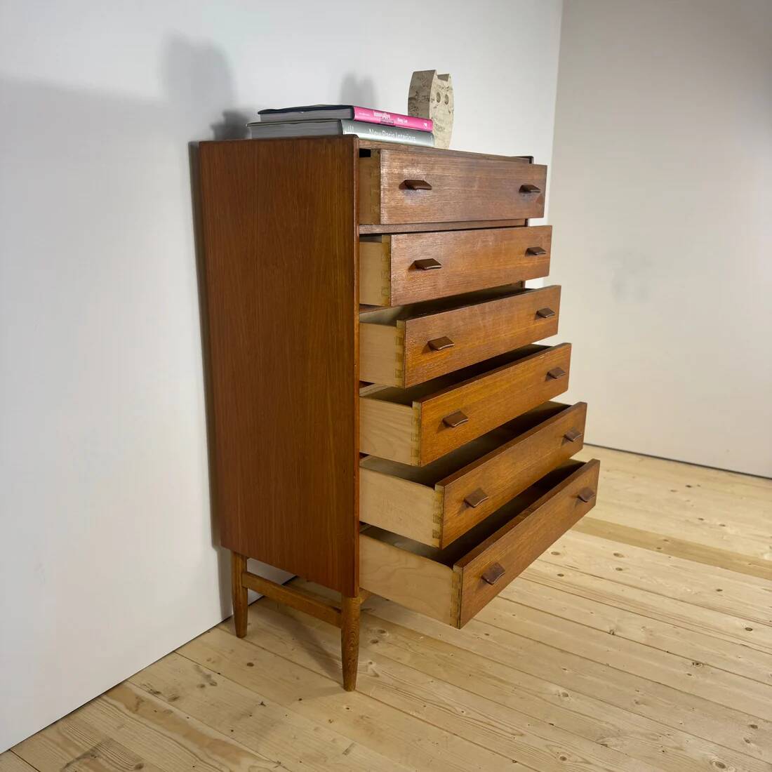 Mid-Century Danish teak chest of drawers from the 1960s