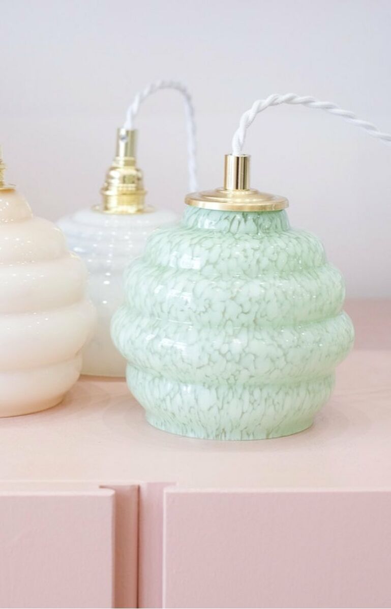 Vintage opaline walker