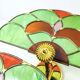 Pair of stained glass wall sconces