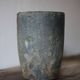 Old foundry crucible, plant pot, planter, cache pot, decoration