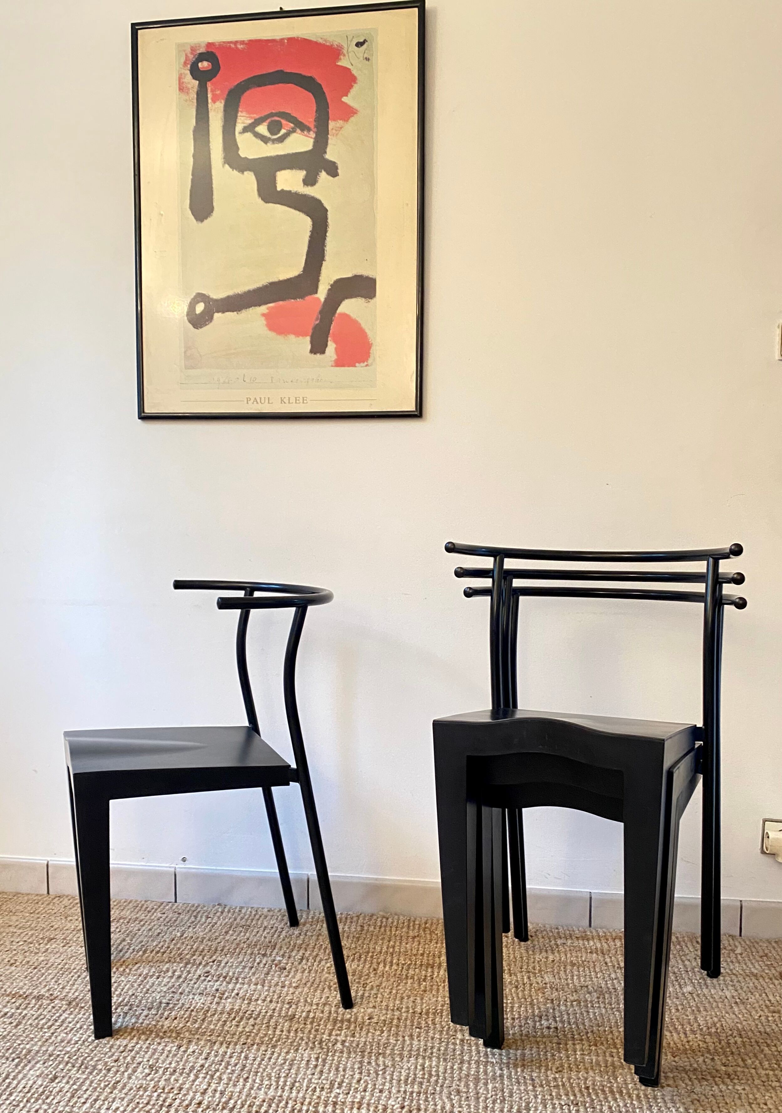 Chairs kartell dr Glob design Philippe Starck vintage 80s