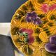 Sarreguemines dish in slip – fruit and foliage decoration