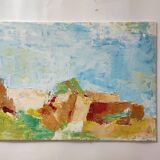 Original canvas landscape of Provence