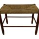 Vintage Stool Danish Papercord Rope Stool Mid Century Ottoman