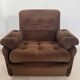 Set of 2 vintage Airborne French design armchairs from the 60s in velvet