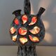 Vallauris lamp from the 60s in openwork ceramic