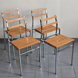 Set of 4 vintage chairs 1960