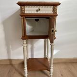 Bedside table with marble