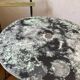 Ensemble bistrot ancien en fer forgé, table années 30 et chaises pliantes