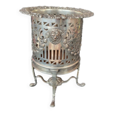 Antique Victorian Sheffield Silver Plated Raised Wine Bottle Holder Coaster