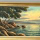 Old painting HST Signed Morel Boat by the Sea
