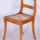 Biedermeier Chair in Cherry Tree & Rattan, Austria, 1830s