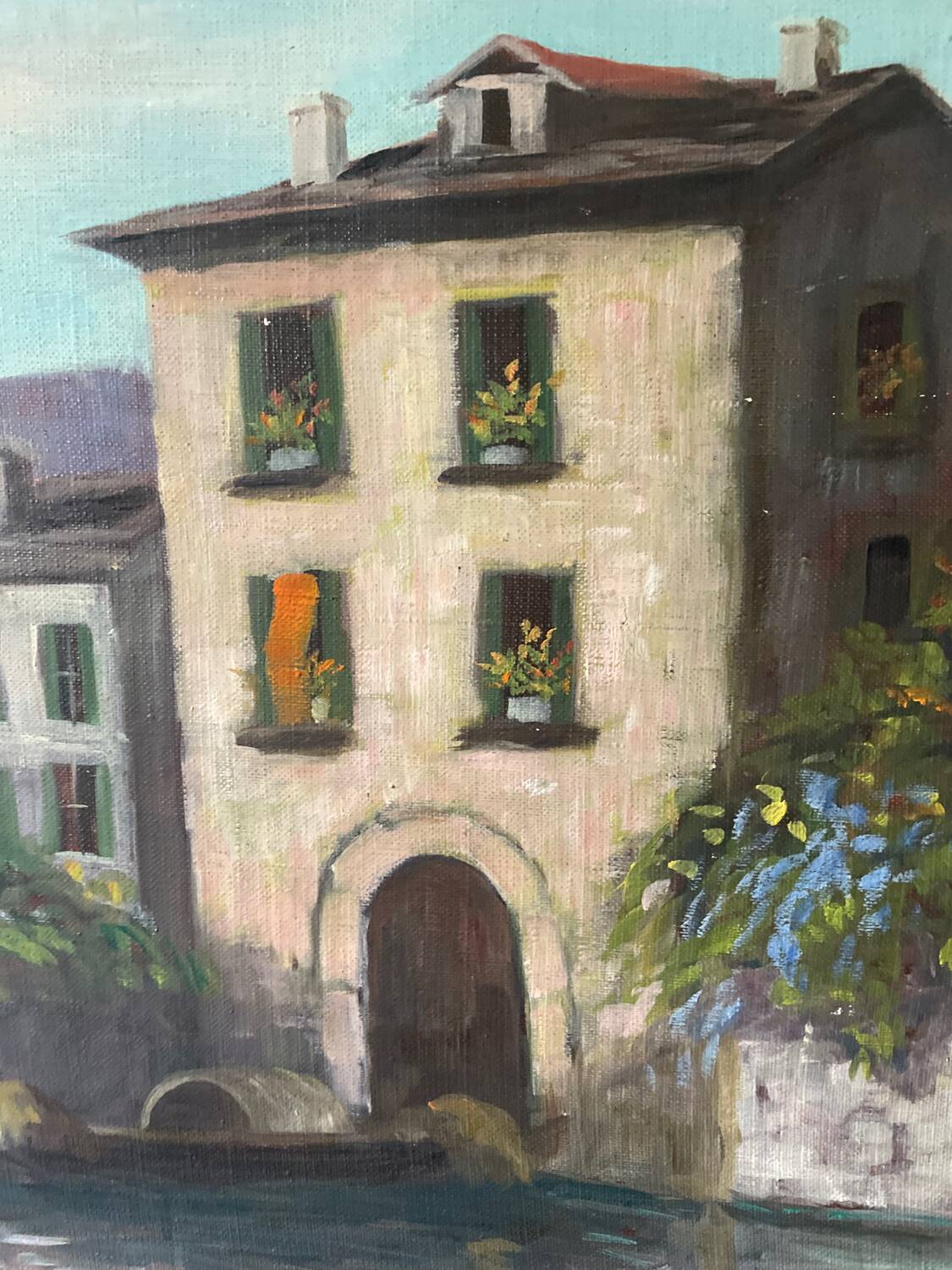 Large 20th century oil on canvas signed J. Beyly