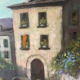 Large 20th century oil on canvas signed J. Beyly