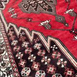 Handmade Persian vintage mazlaghan rug 130x190 cm