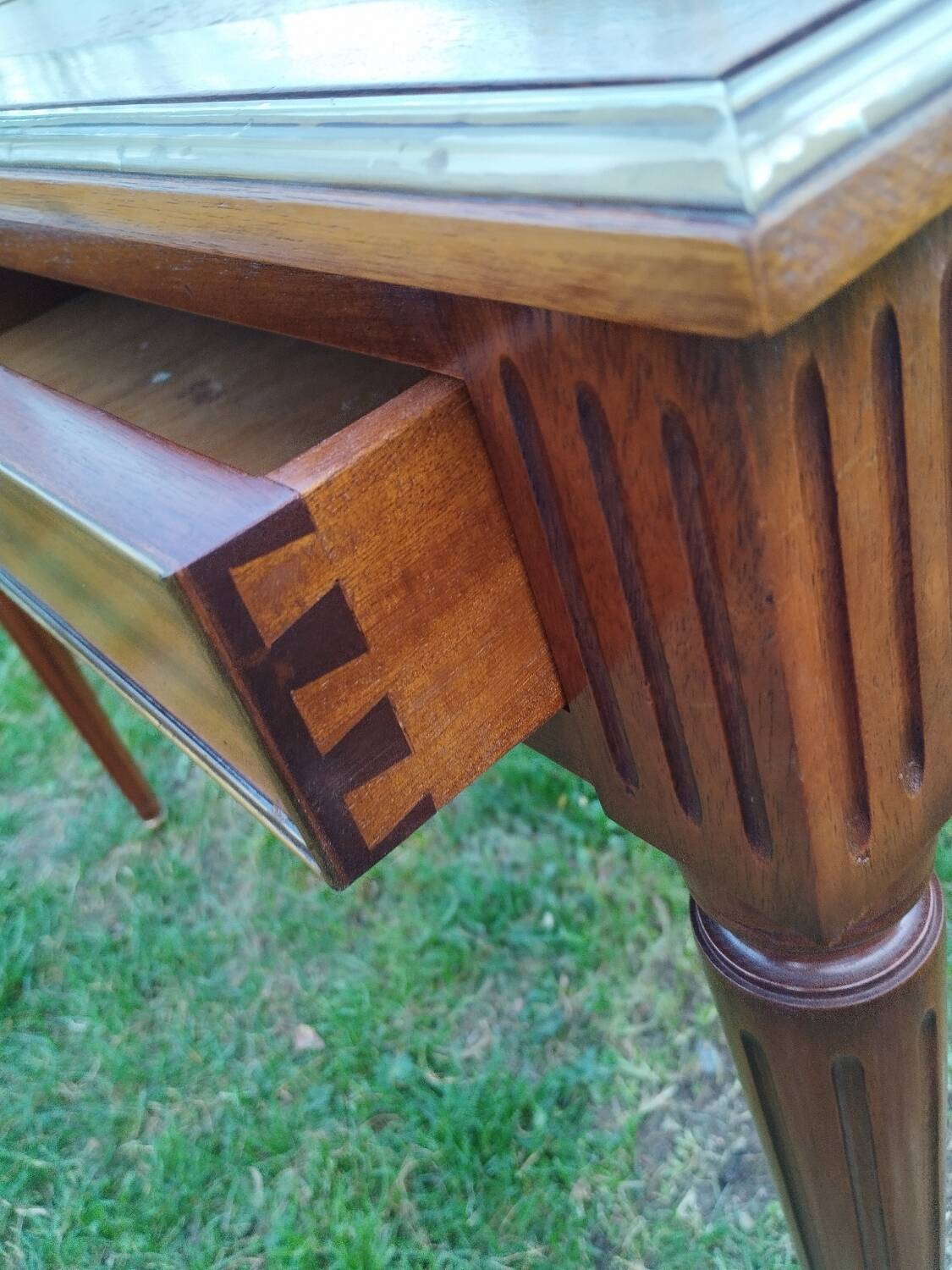 Antique Louis XVI style desk with drawers