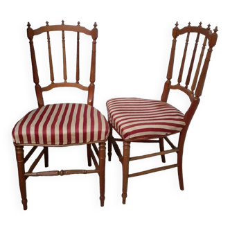 Pair of wooden chairs