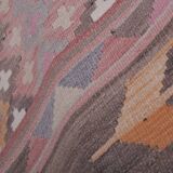 Vintage Turkish rug from Oushak, handwoven 70x710 cm