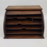 Wooden roller mail sorter binder