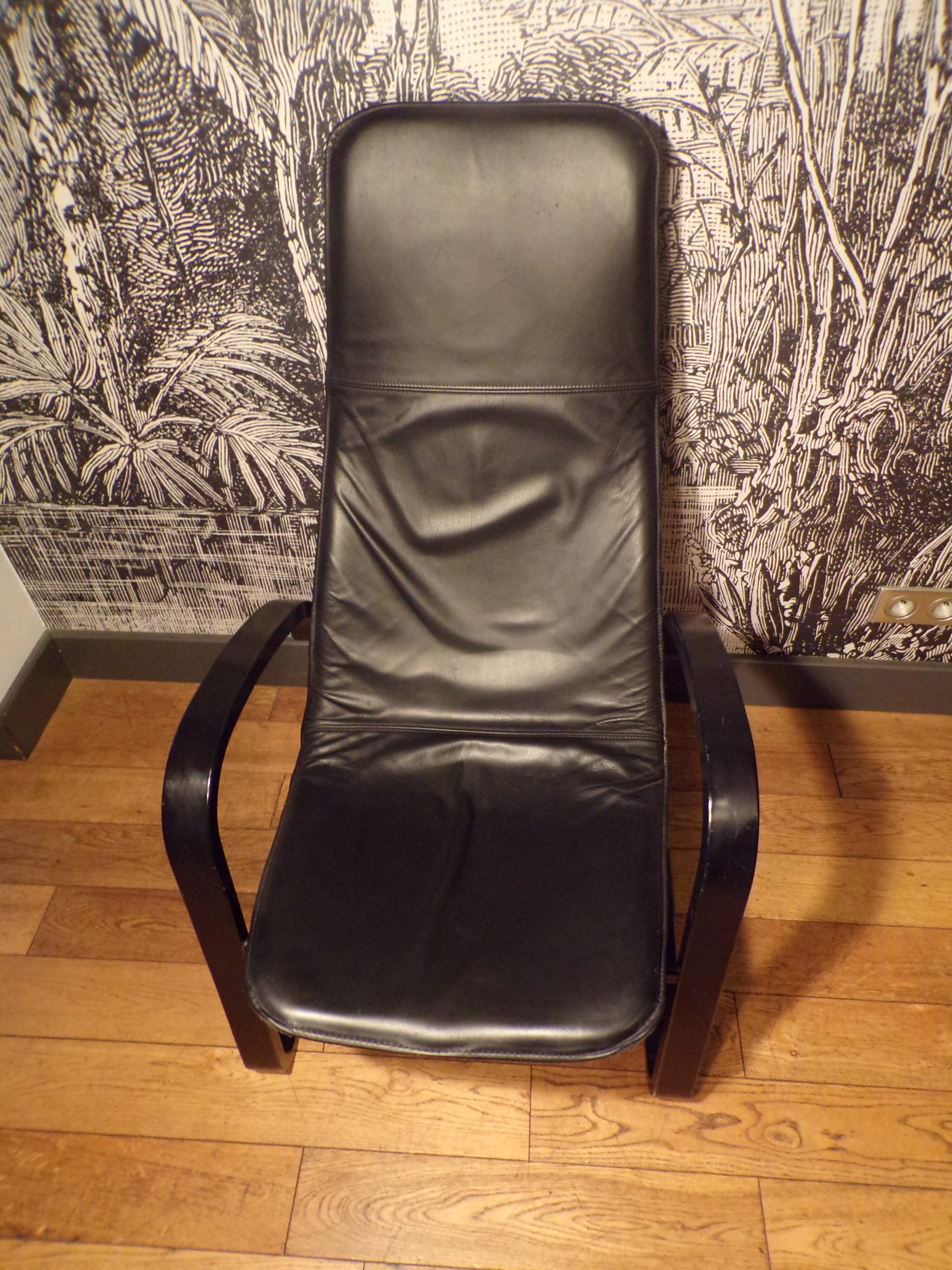 Scandinavian leather armchair