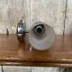 Old Delmas Disderot Wall Lamp Chrome Metal + White Opaline Vintage