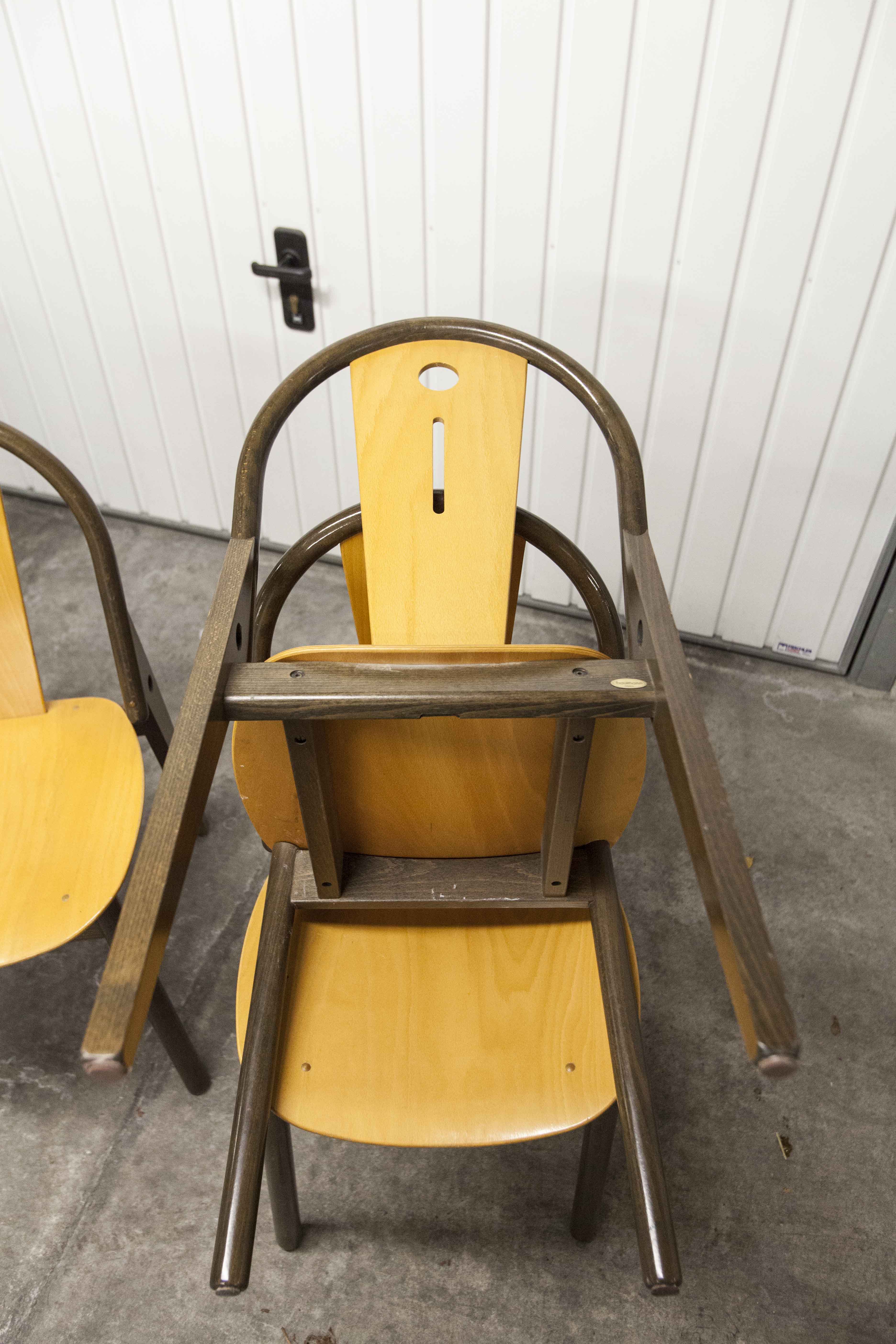 6 Baumann "transit" chairs 1990s