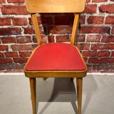 Set of 6 wooden bistro chairs