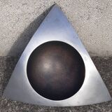 Cast aluminum ashtray or pocket emptier