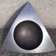Cast aluminum ashtray or pocket emptier