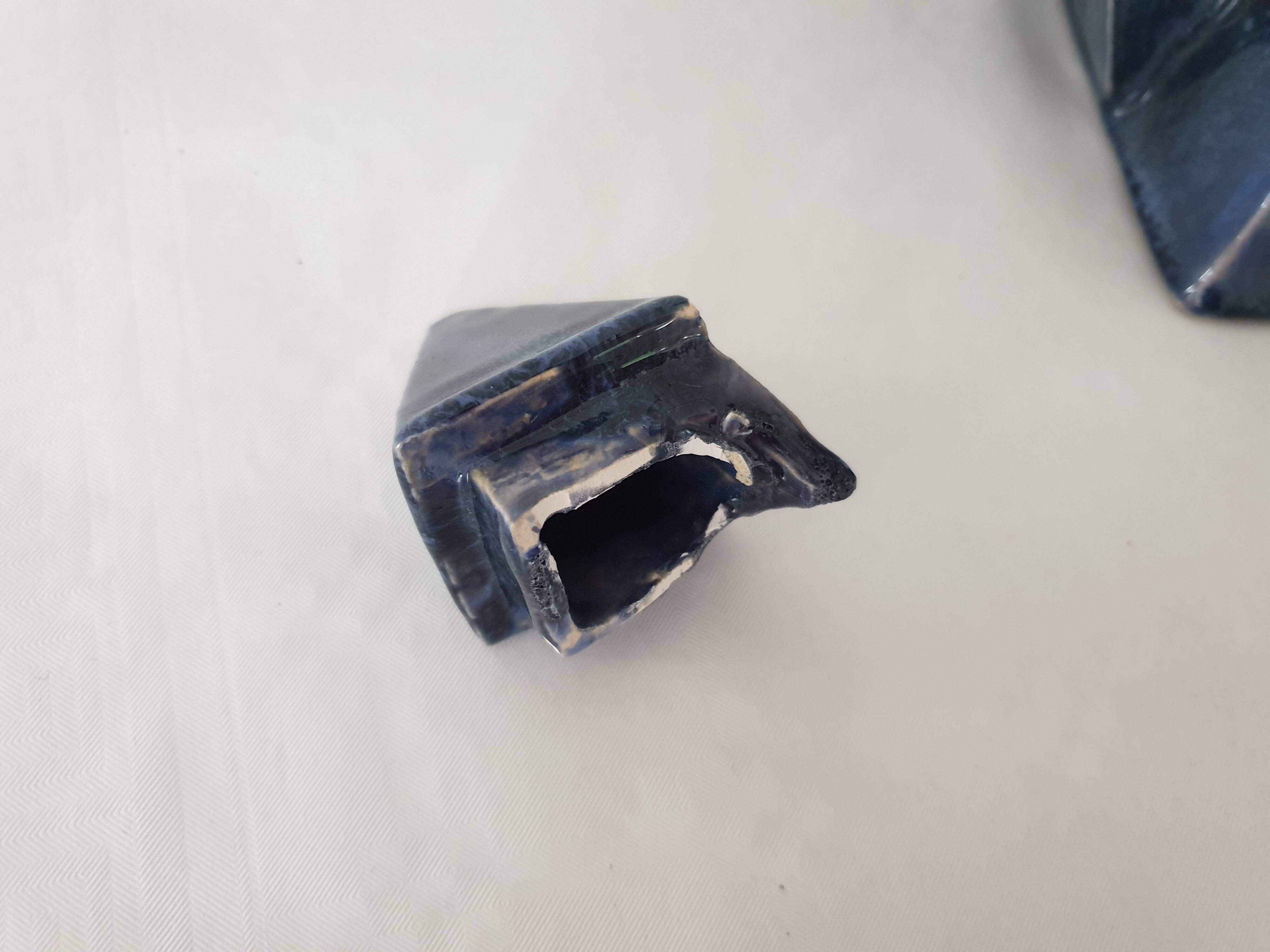 Pyramid Shape Design Ceramic Teapot